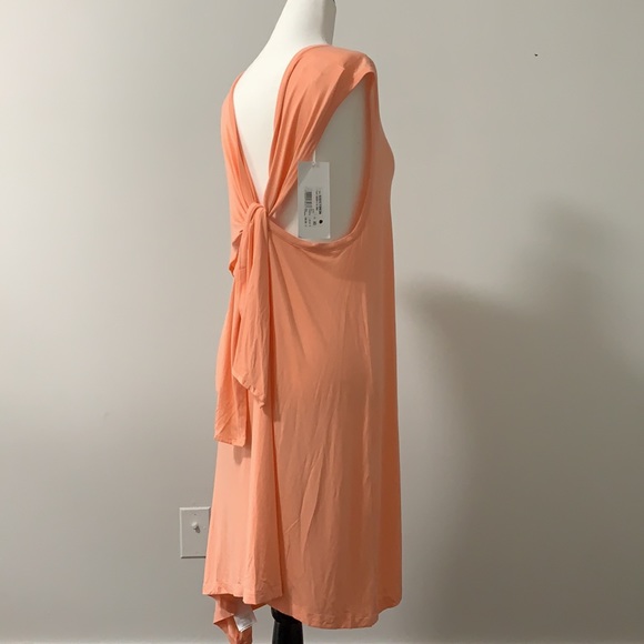 MM6 Asymmetrical Knotted Wrap Shirt Dress - Picture 4 of 12